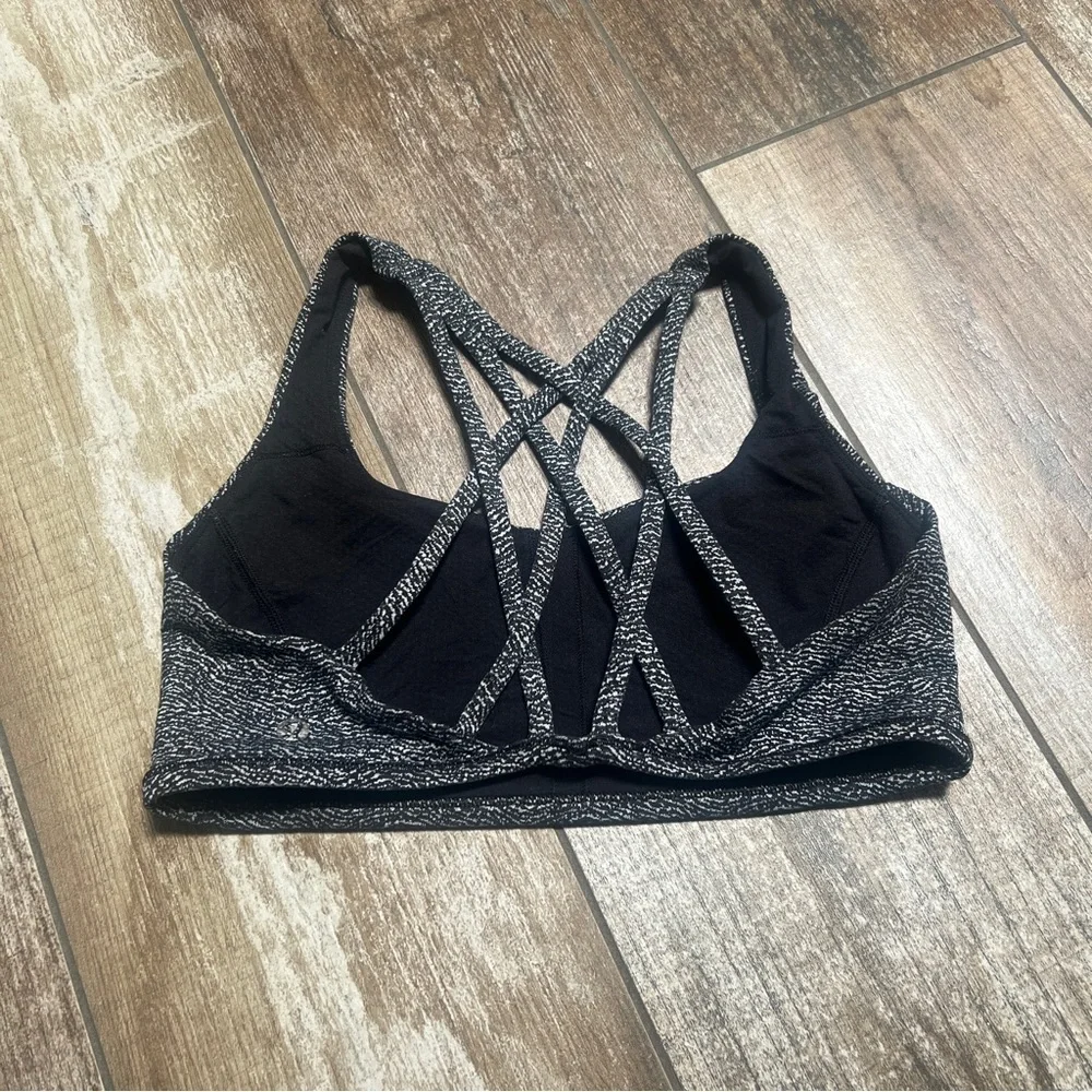 Lululemon Athletica | Black and White Speckled Sports Bra